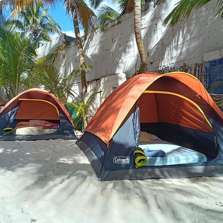 Chavez Eco Beach Camping And Cabanas Tulum Bagian luar foto