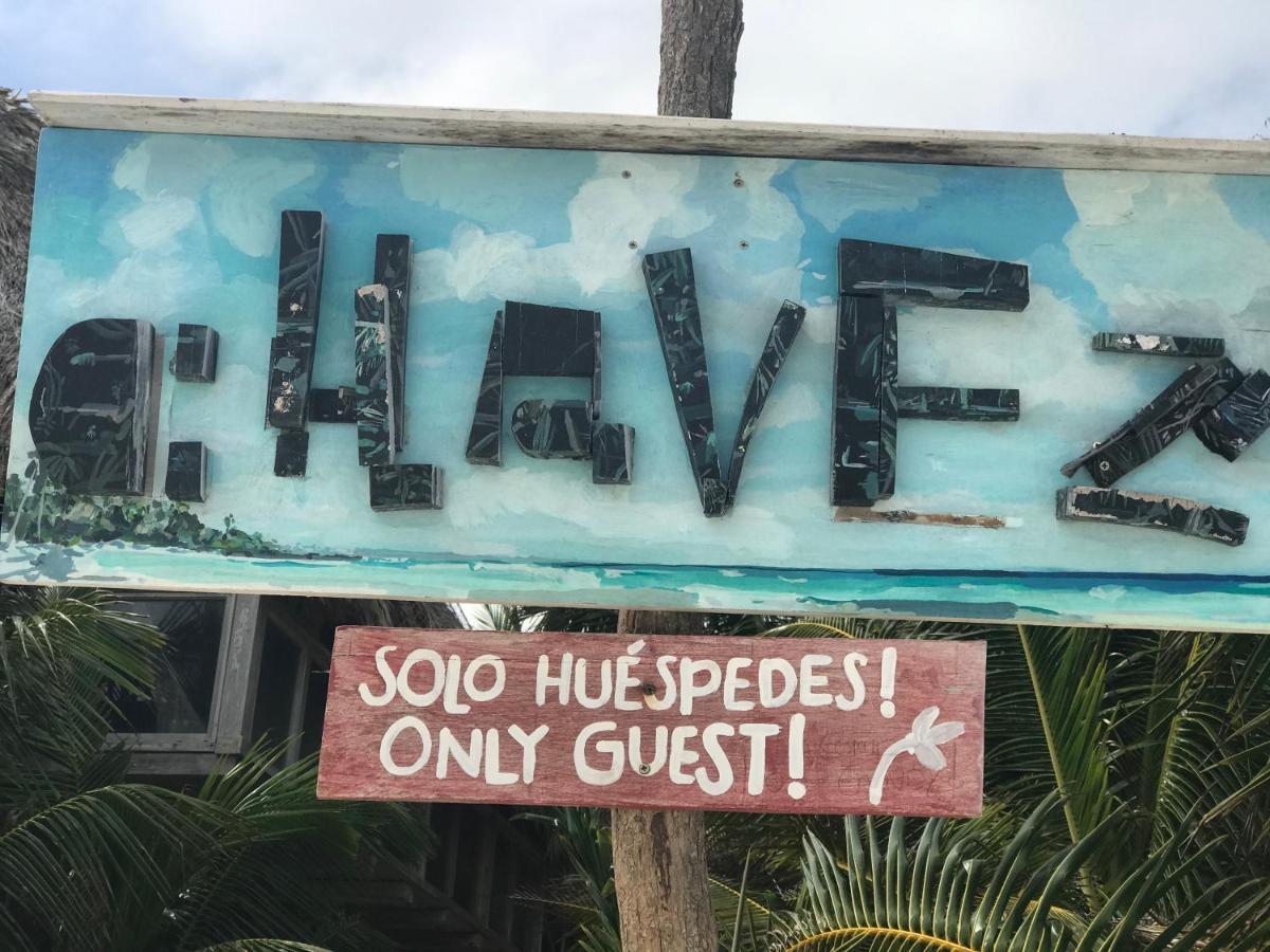 Chavez Eco Beach Camping And Cabanas Tulum Bagian luar foto
