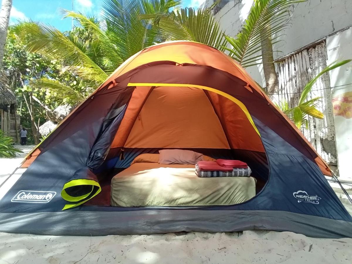 Chavez Eco Beach Camping And Cabanas Tulum Bagian luar foto