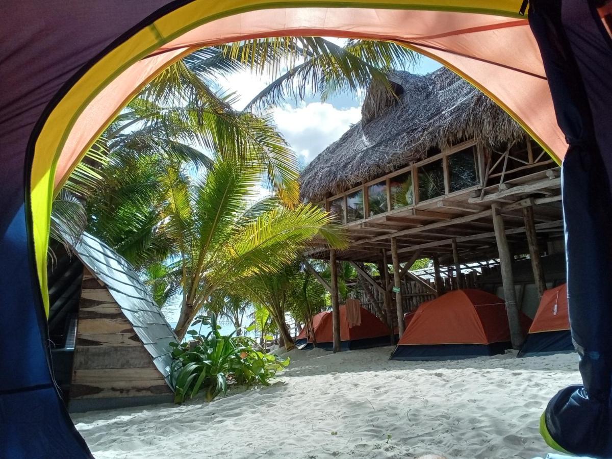 Chavez Eco Beach Camping And Cabanas Tulum Bagian luar foto